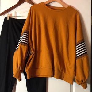 Women orange and cute outfit